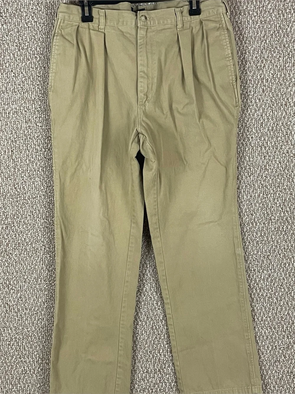 VTG Polo Ralph Lauren Pants Pleated Chino Pants Mens 34x27.5 Made In USA 90s 51